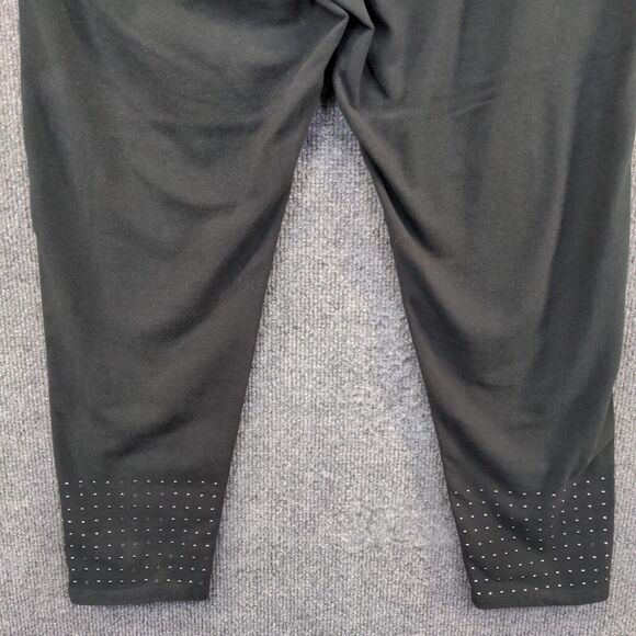 Lysse Women's Pull On Leggings Black Large Stretch Elastic Waistband Studded - Picture 7 of 12